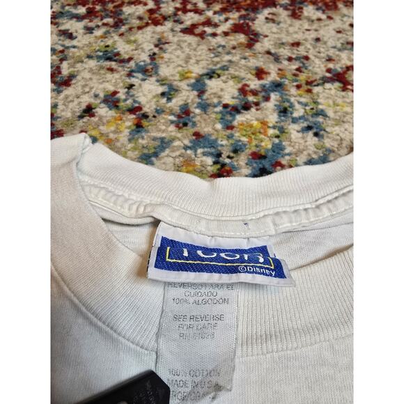 Vintage 90's Winnie The Pooh Piglet Best Friends Graphic T-Shirt Sz Large HOLES - Picture 4 of 10